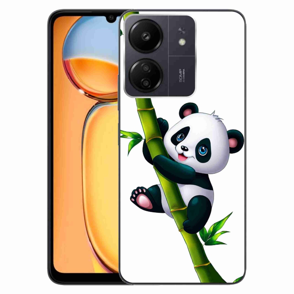 Gélový kryt mmCase na Xiaomi Poco C65/Redmi 13C - panda na bambuse