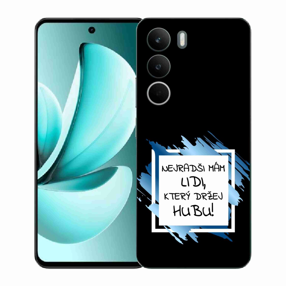 Gélový kryt mmCase na Realme C71 - vtipný text 7 bieločierne pozadie
