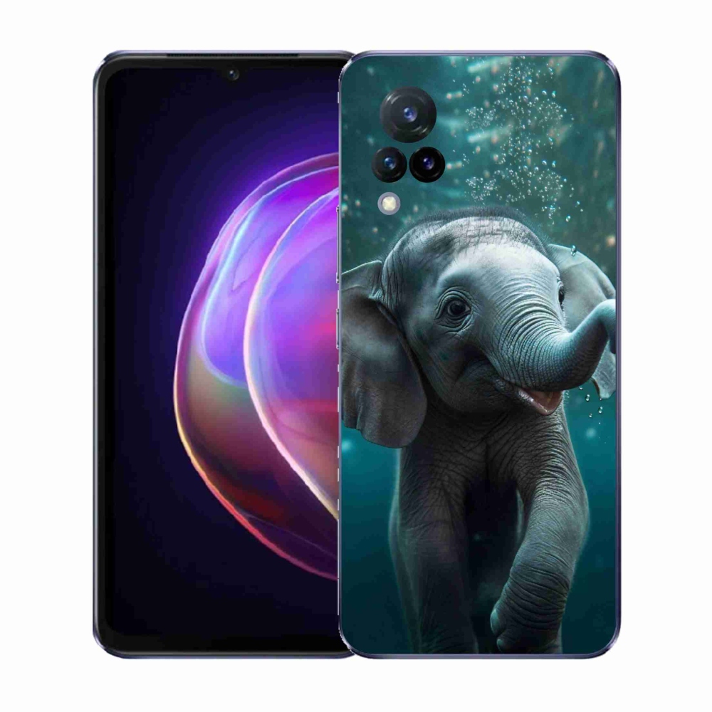 Gélový kryt mmCase na Vivo V21 4G/5G - sloník pod vodou