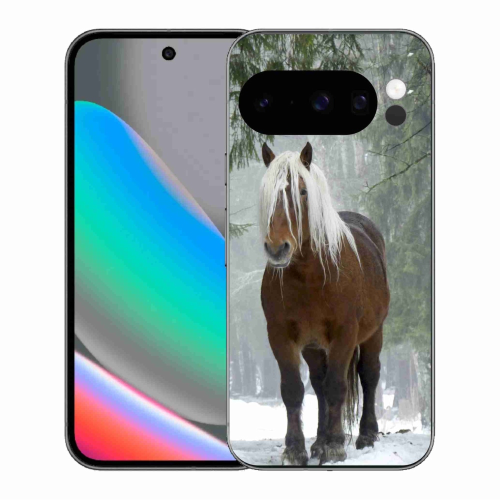 Gélový kryt mmCase na Google Pixel 10 Pro - kôň v lese