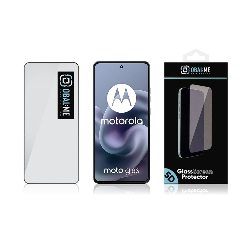 BALENIE:ME 5D tvrdené sklo pre Motorola G86/G86 Power Black
