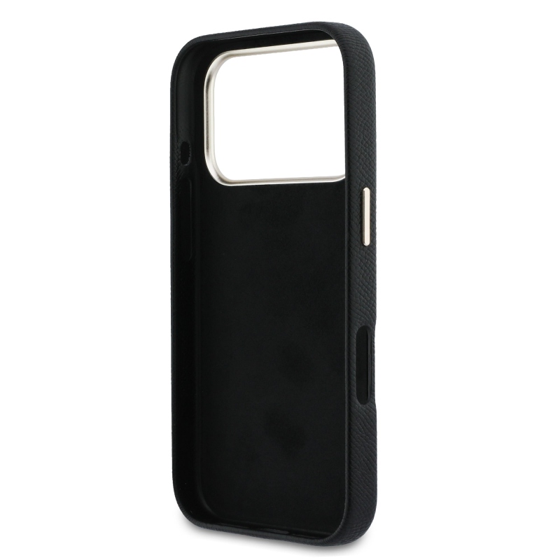 Zadný kryt s logom Guess PU Resin pre iPhone 17 Pro Black