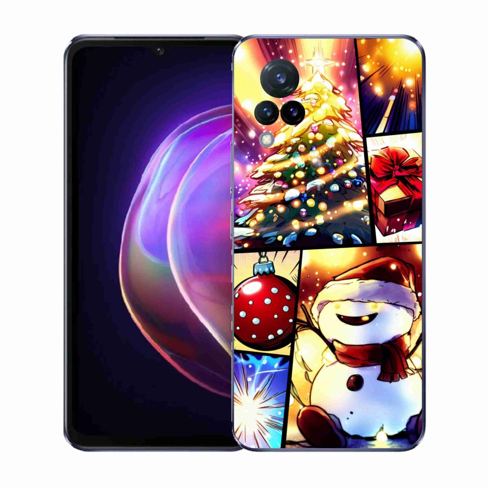 Gélový kryt mmCase na Vivo V21 4G/5G - vianočné motívy 1