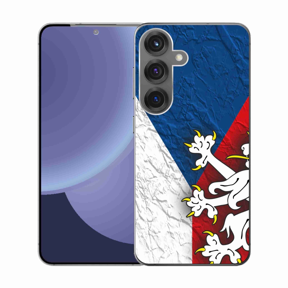 Gélový kryt mmCase na Samsung Galaxy S25 - slovenská vlajka 1
