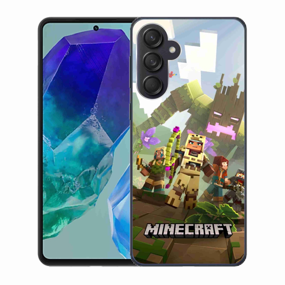 Gélový kryt mmCase na Samsung Galaxy M55 5G - minecraft 1