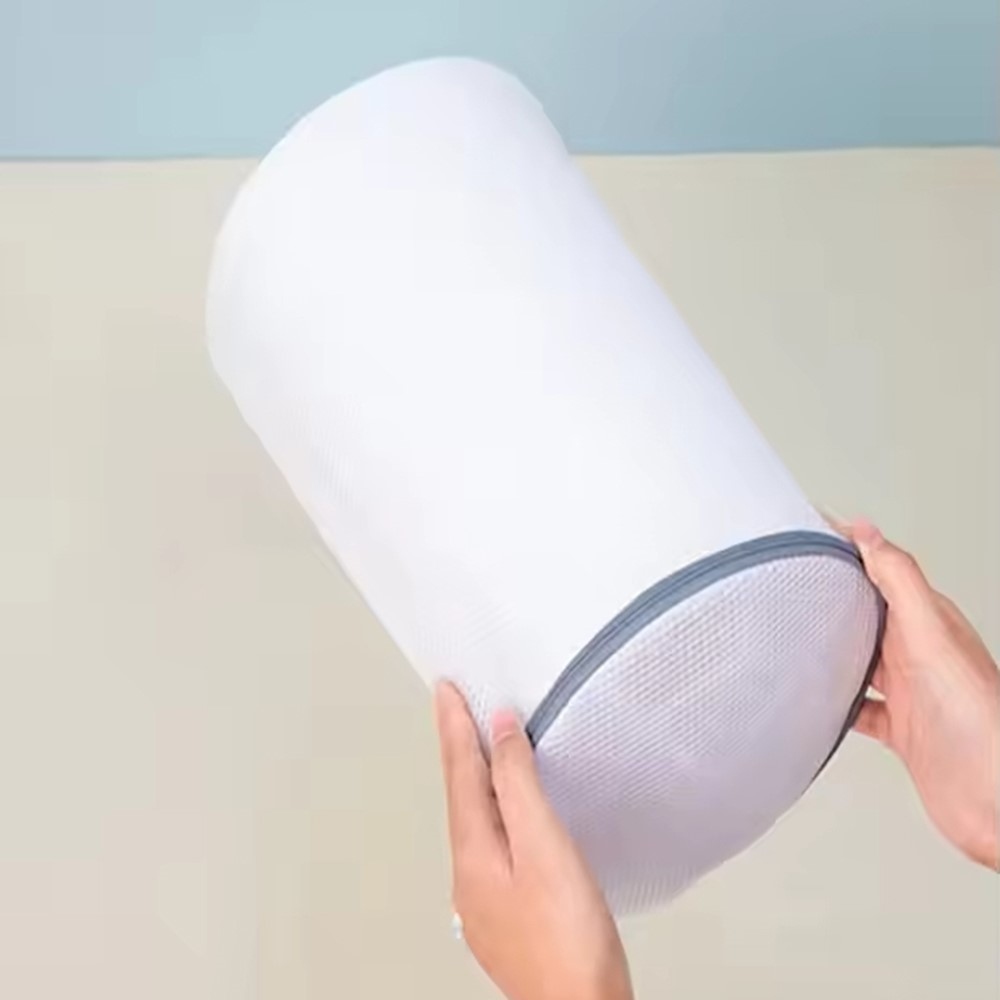 Sieťovaný prací vak na obuv so zipsom - veľkosť L