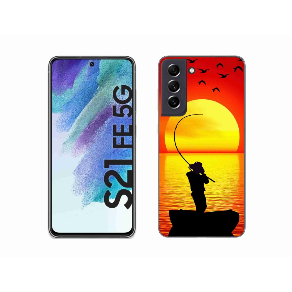 Gélový kryt mmCase na Samsung Galaxy S21 FE 5G - rybárčenie