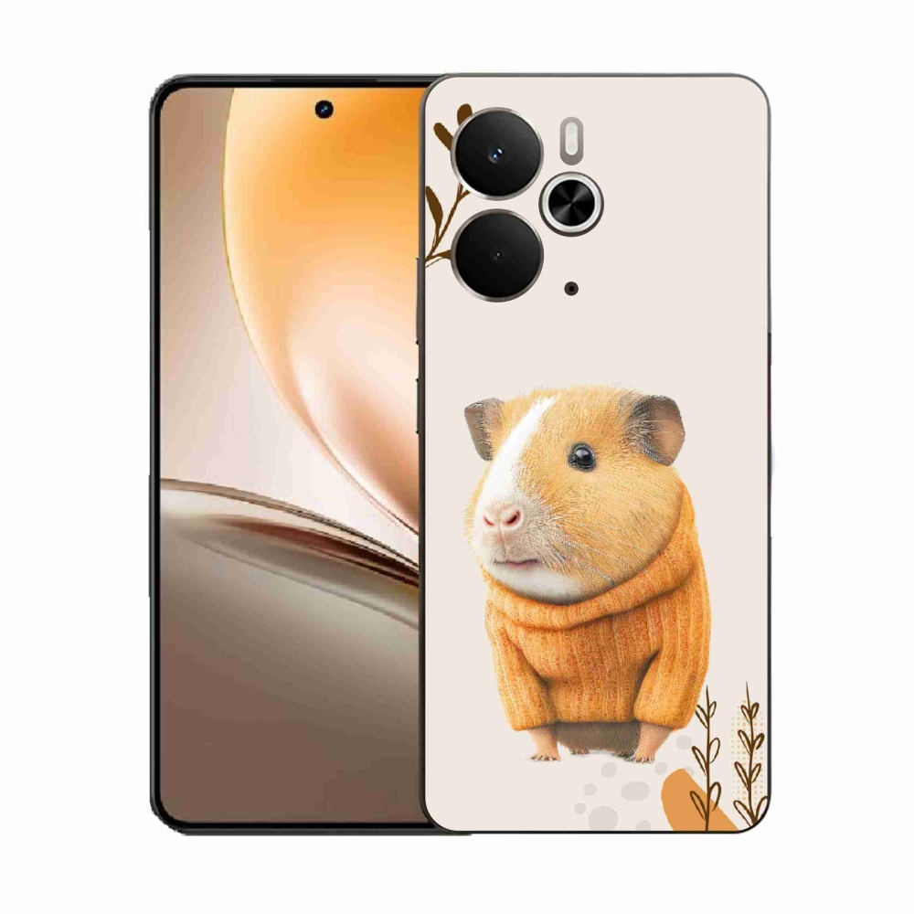 Gélový kryt mmCase na Realme 14 5G - morča vo svetri
