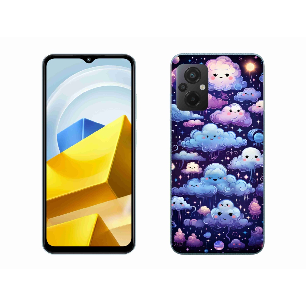 Gélový kryt mmCase na Xiaomi Poco M5 4G - mráčiky