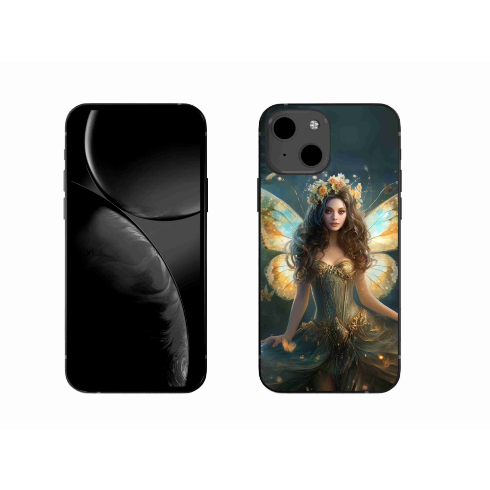 Gélový kryt mmCase na iPhone 13 6.1 - motýlia žena