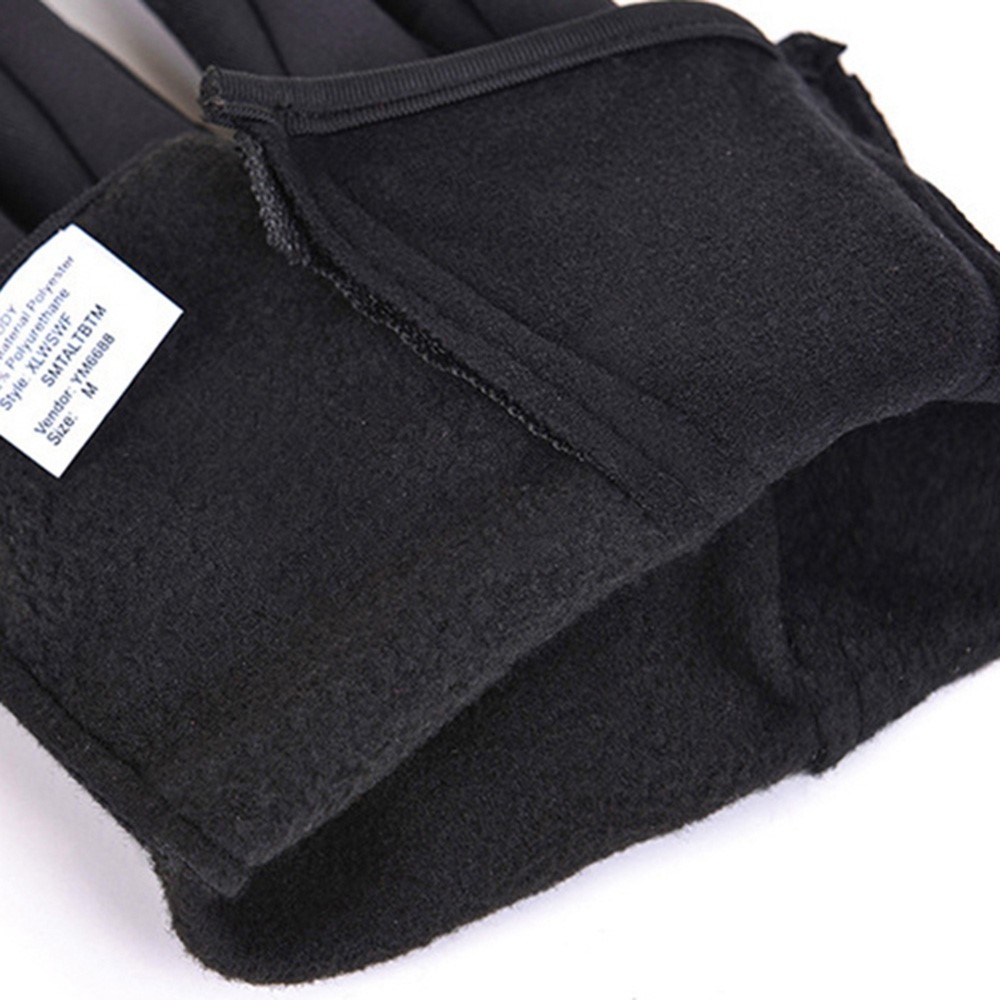 Outdoorové vetruodolné dotykové rukavice v čiernej farbe - veľkosť XL