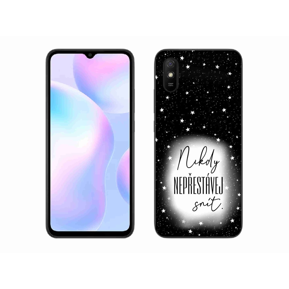 Gélový kryt mmCase na Xiaomi Redmi 9AT - citát 1 bieločierne pozadie