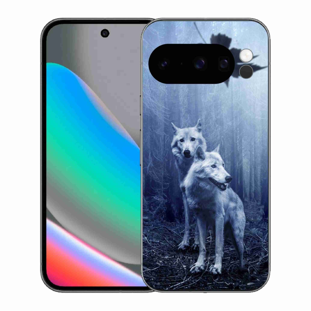 Gélový kryt mmCase na Google Pixel 10 Pro - vlci v lese