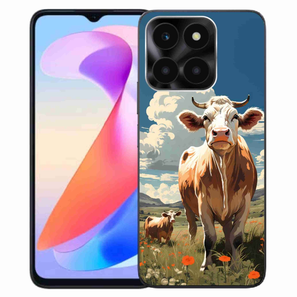 Gélový kryt mmCase na Honor X6a - kravy na lúke