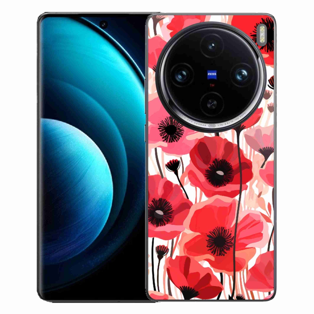 Gélový kryt mmCase na Vivo X100 Pro 5G - vlčí mak 1