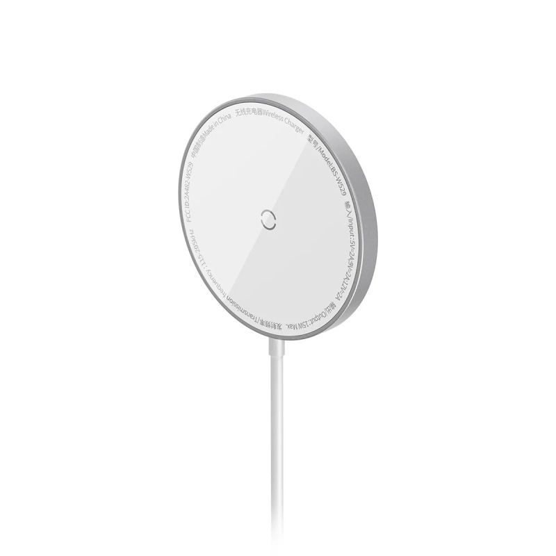 Baseus Simple Mini3 Magnetická Bezdrôtová Nabíjačka 15W White