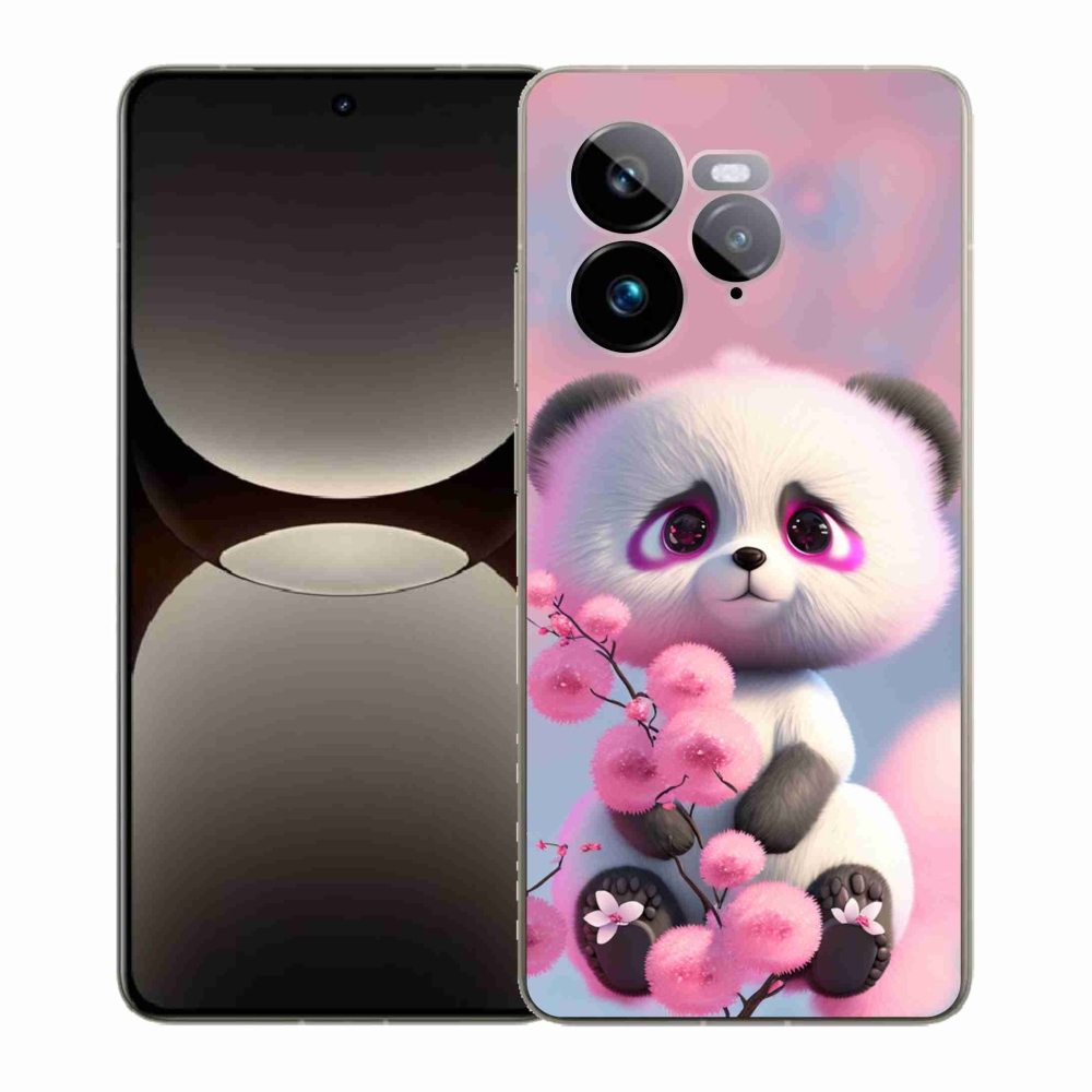 Gélový kryt mmCase na Realme GT 7 Pro 5G - roztomilá panda 1