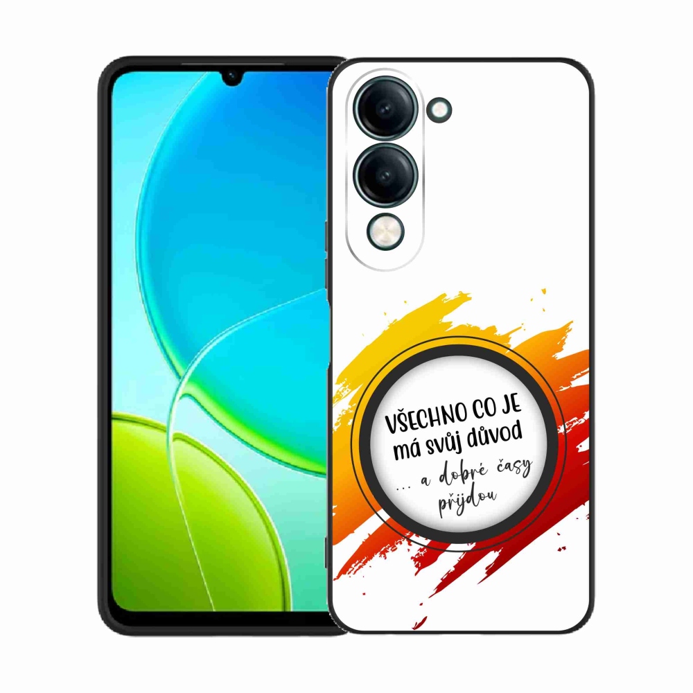 Gélový kryt mmCase na Vivo Y29s 5G - citát 3 biele pozadie