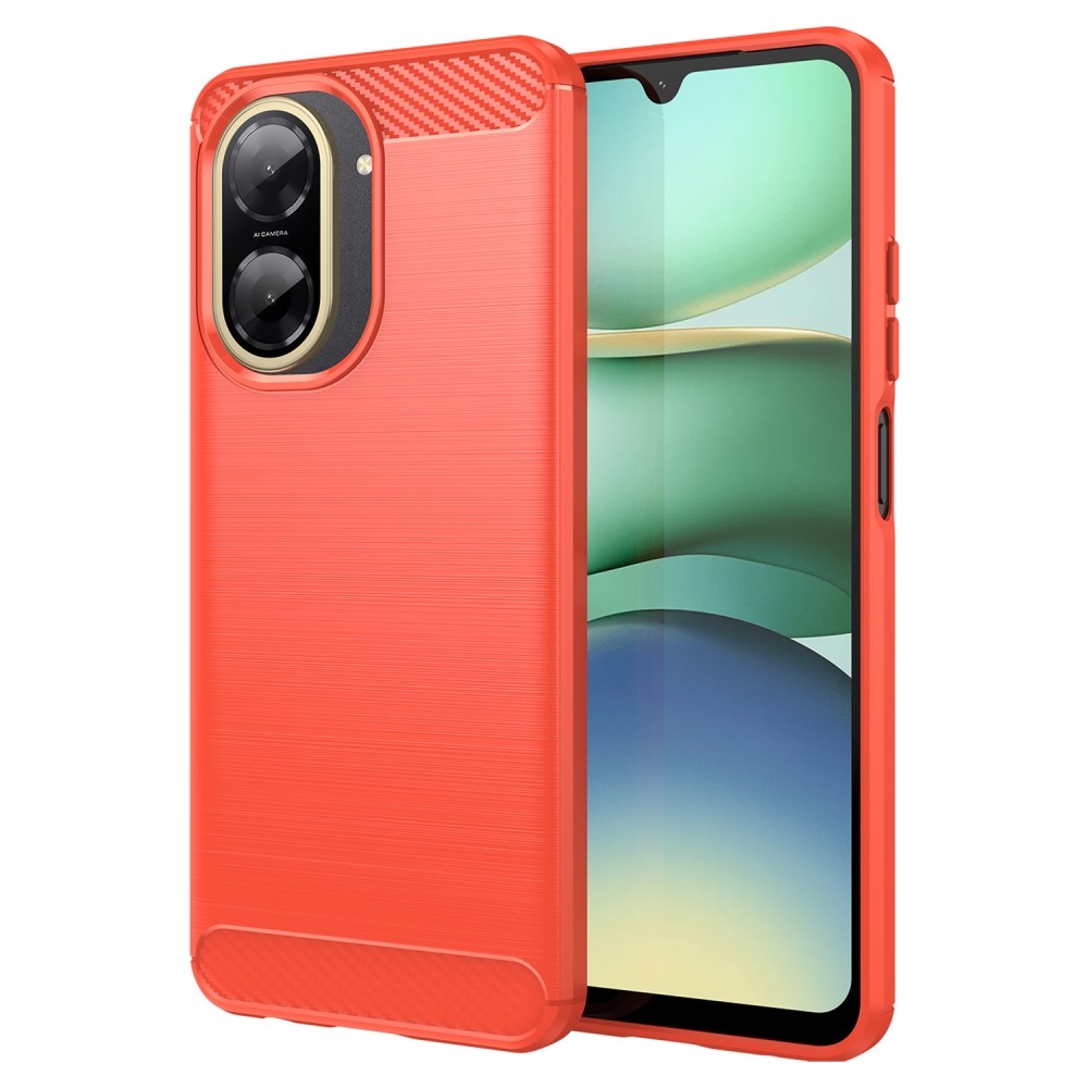 Carbon odolný gélový obal na Xiaomi Redmi A5 (171.7x77.8x8.3mm) - červený