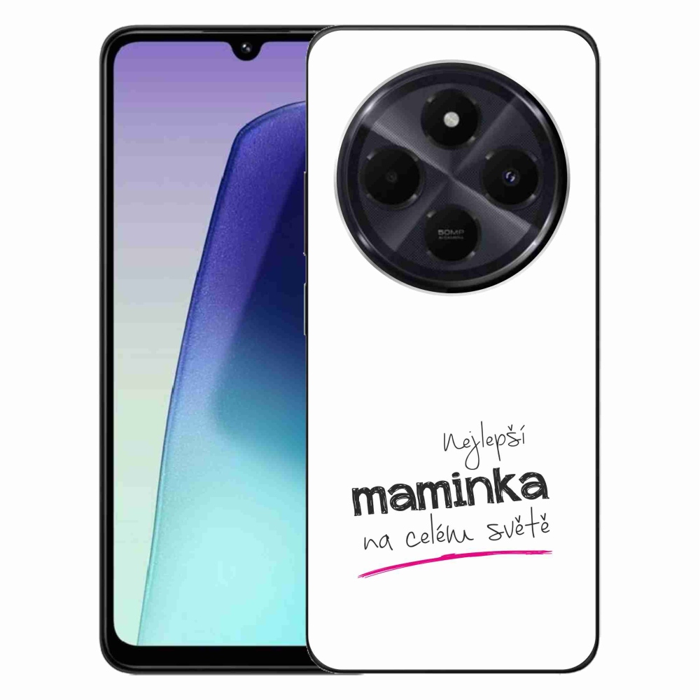 Gélový kryt mmCase na Xiaomi Redmi 14C/Poco C75 - najlepšia mamička 4 biele pozadie