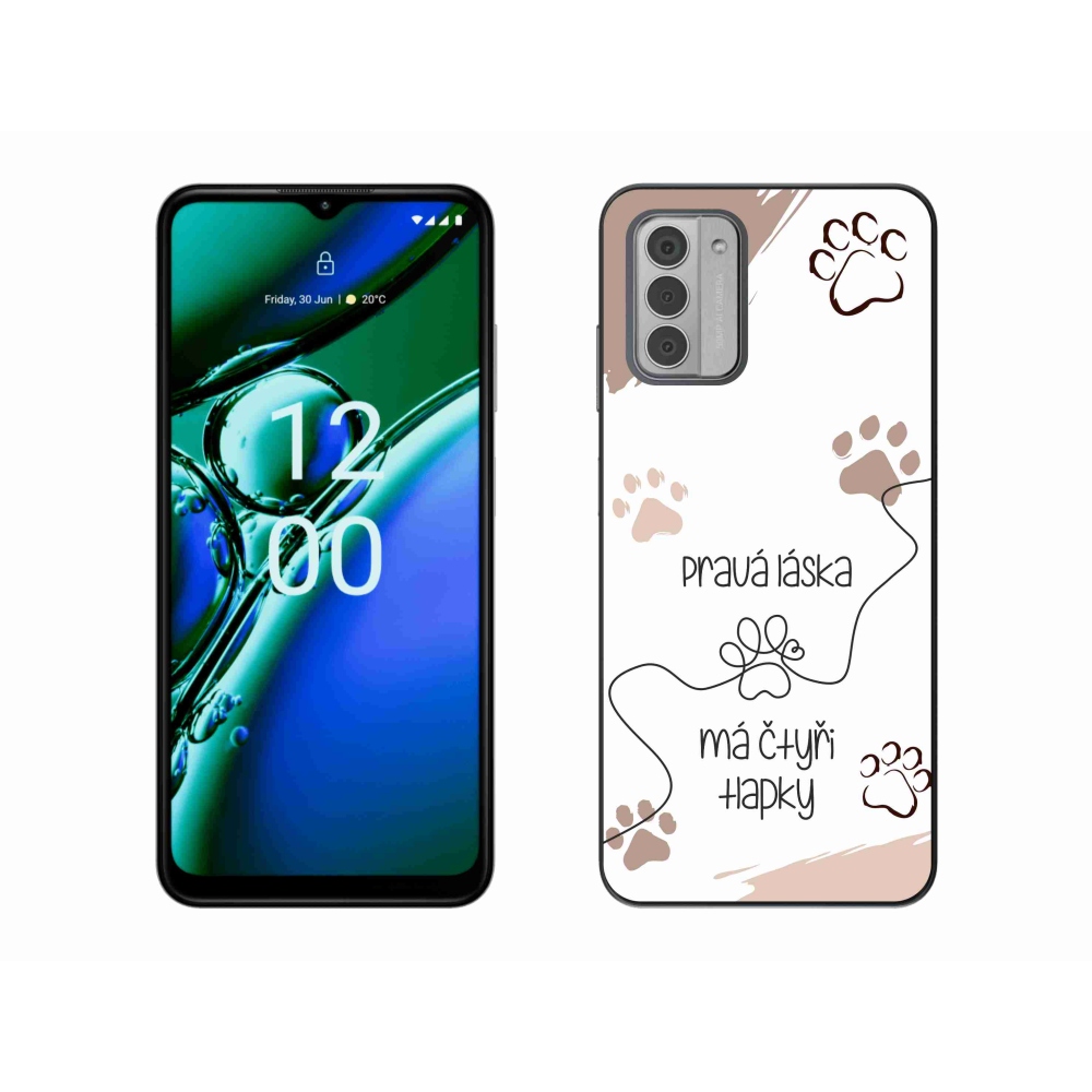 Gélový kryt mmCase na Nokia G42 - psí motív 1 biele pozadie