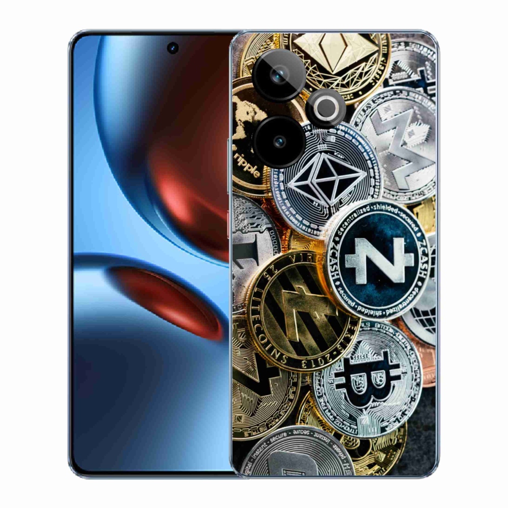Gélový kryt mmCase na Realme GT 7 5G/GT 7T 5G - kryptomeny