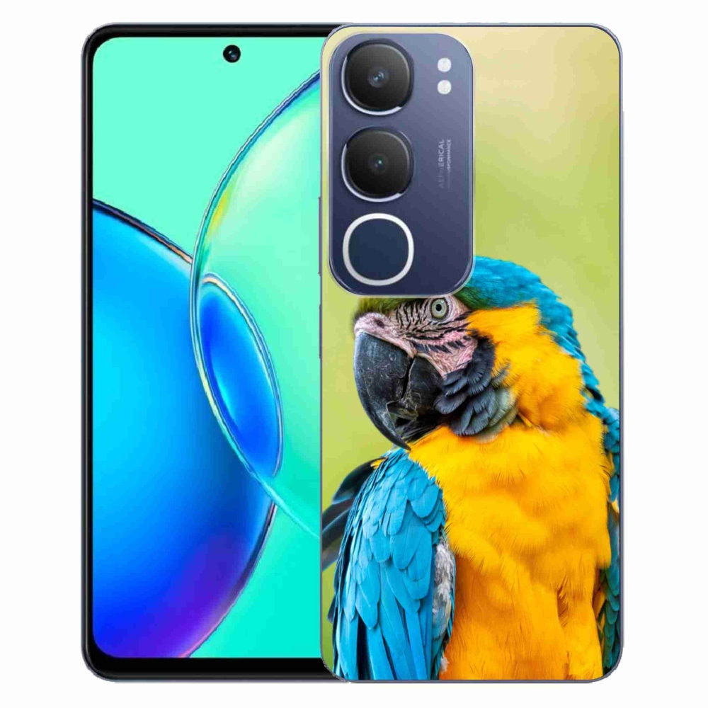 Gélový kryt mmCase na Vivo Y19s - papagáj ara 2