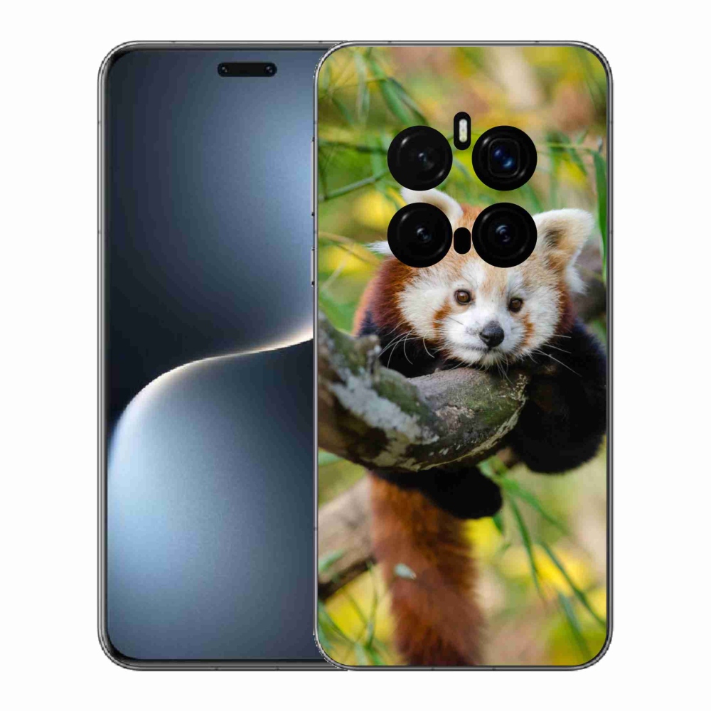 Gélový kryt mmCase na Honor Magic 7 Pro 5G - panda červená