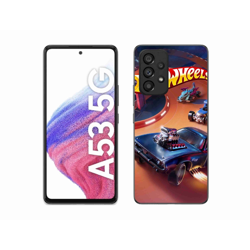 Gélový kryt mmCase na Samsung Galaxy A53 5G - hot wheels