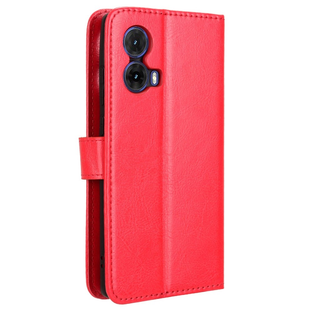Crazy knižkové púzdro na Motorola Moto G85 5G - červené