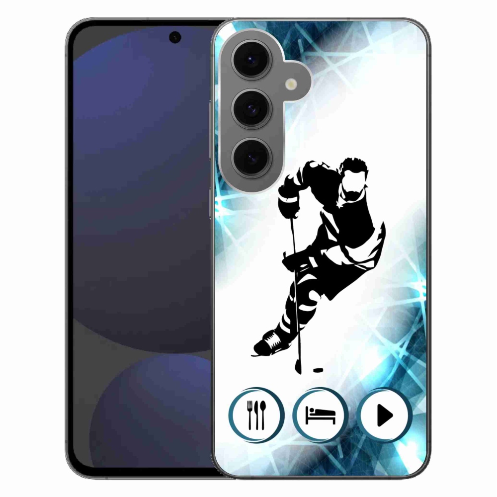 Gélový kryt mmCase na Samsung Galaxy S24 FE - hokej 1