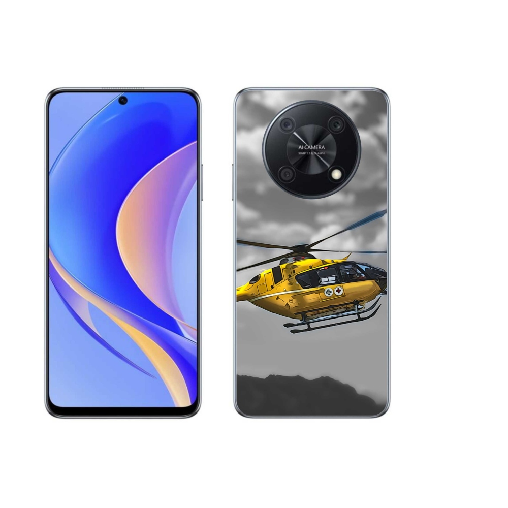 Gélový kryt mmCase na Huawei Nova Y90 - žltá helikoptéra