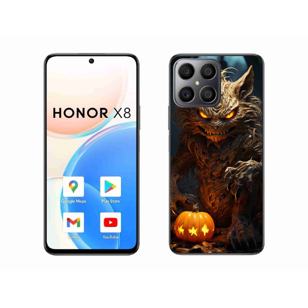 Gélový kryt mmCase na Honor X8 - halloweenska príšera