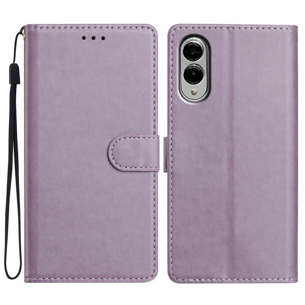 Clots knižkové púzdro na Samsung Galaxy S25 Edge - fialové