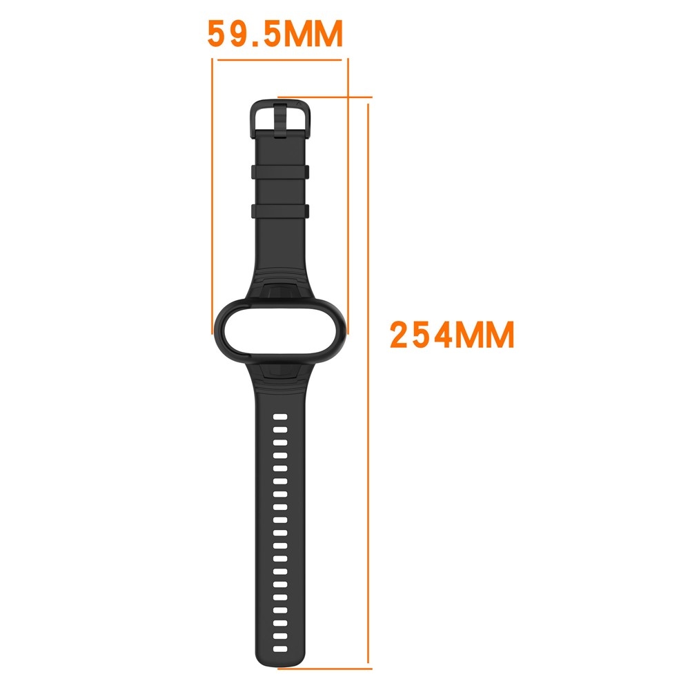 Silikónový rám s náramkom pre Insta360 GO 3 / GO 3S / GO 2 - čierny