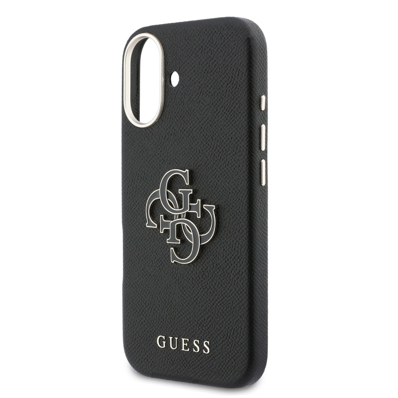 Zadný kryt s logom Guess PU Resin pre iPhone 17 Black