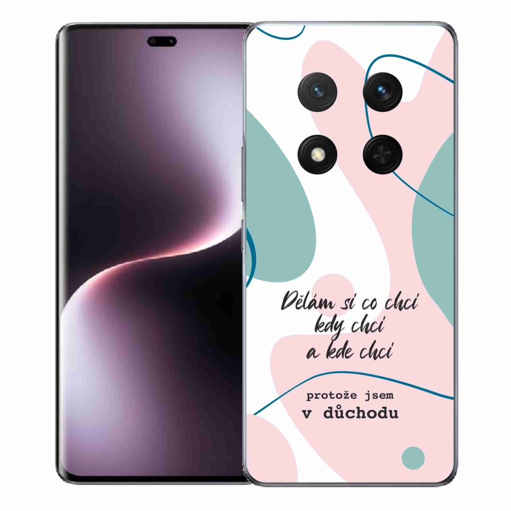 Gélový kryt mmCase na Honor Magic 7 Lite 5G - vtipný text 10 biele pozadie