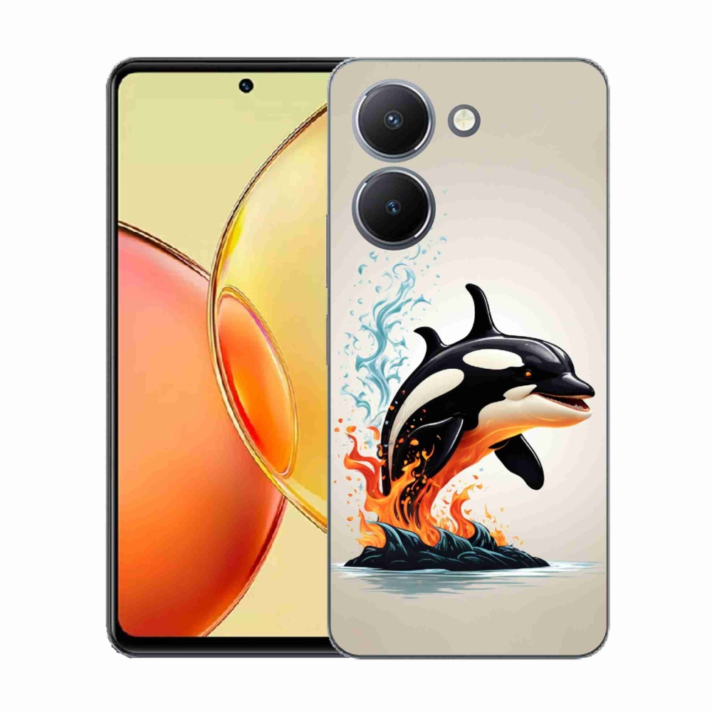Gélový kryt mmCase na Vivo Y36 - kosatka