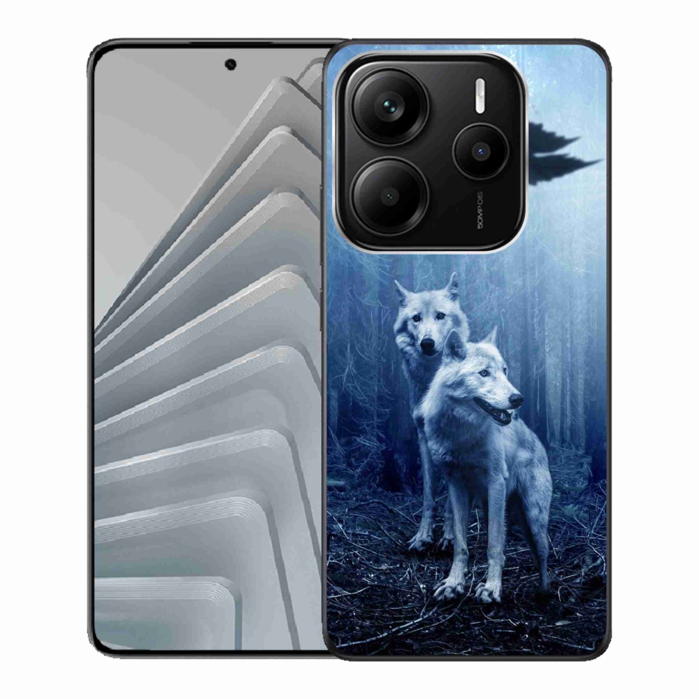 Gélový kryt mmCase na Xiaomi Redmi Note 14 5G - vlci v lese