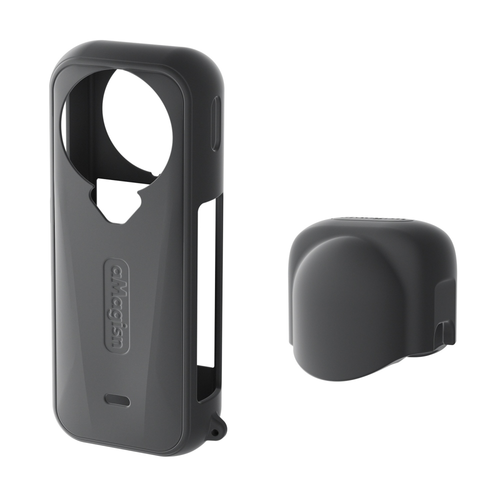 AMAGISN silikónový ochranný obal s krytkou objektívu pre Insta360 X4 Air