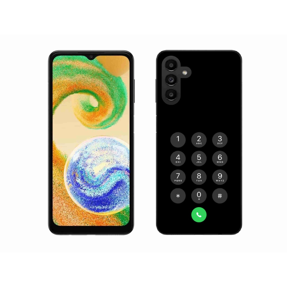 Gélový kryt mmCase na Samsung Galaxy A04s (164.7x76.7x9.1mm) - čierny číselník