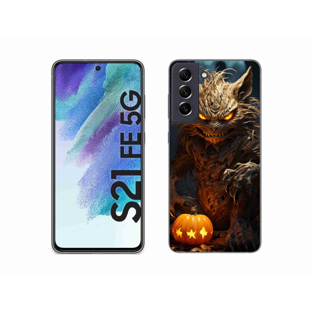 Gélový kryt mmCase na Samsung Galaxy S21 FE 5G - halloweenska príšera