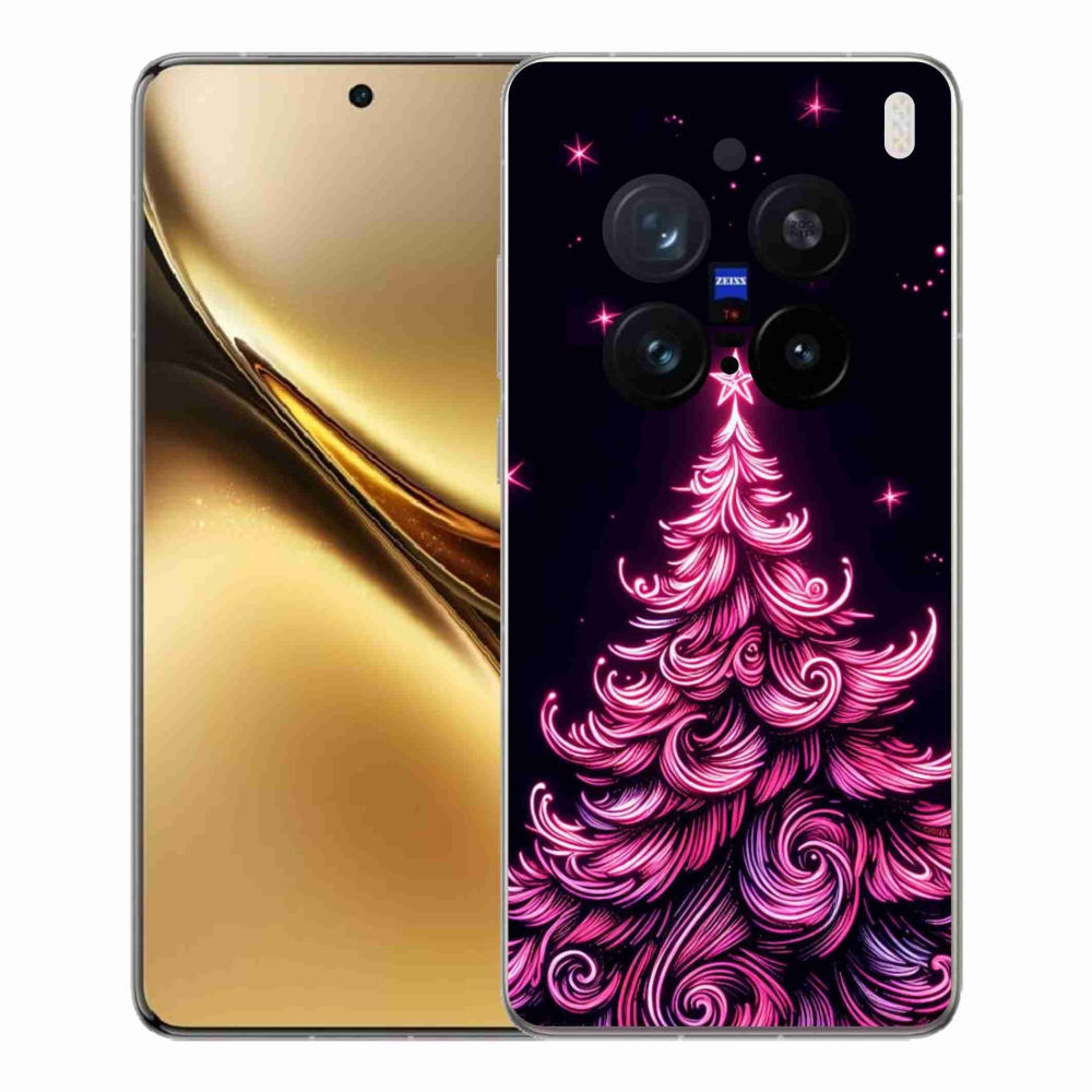 Gélový kryt mmCase na Vivo X200 Pro 5G - neónový vianočný stromček 2
