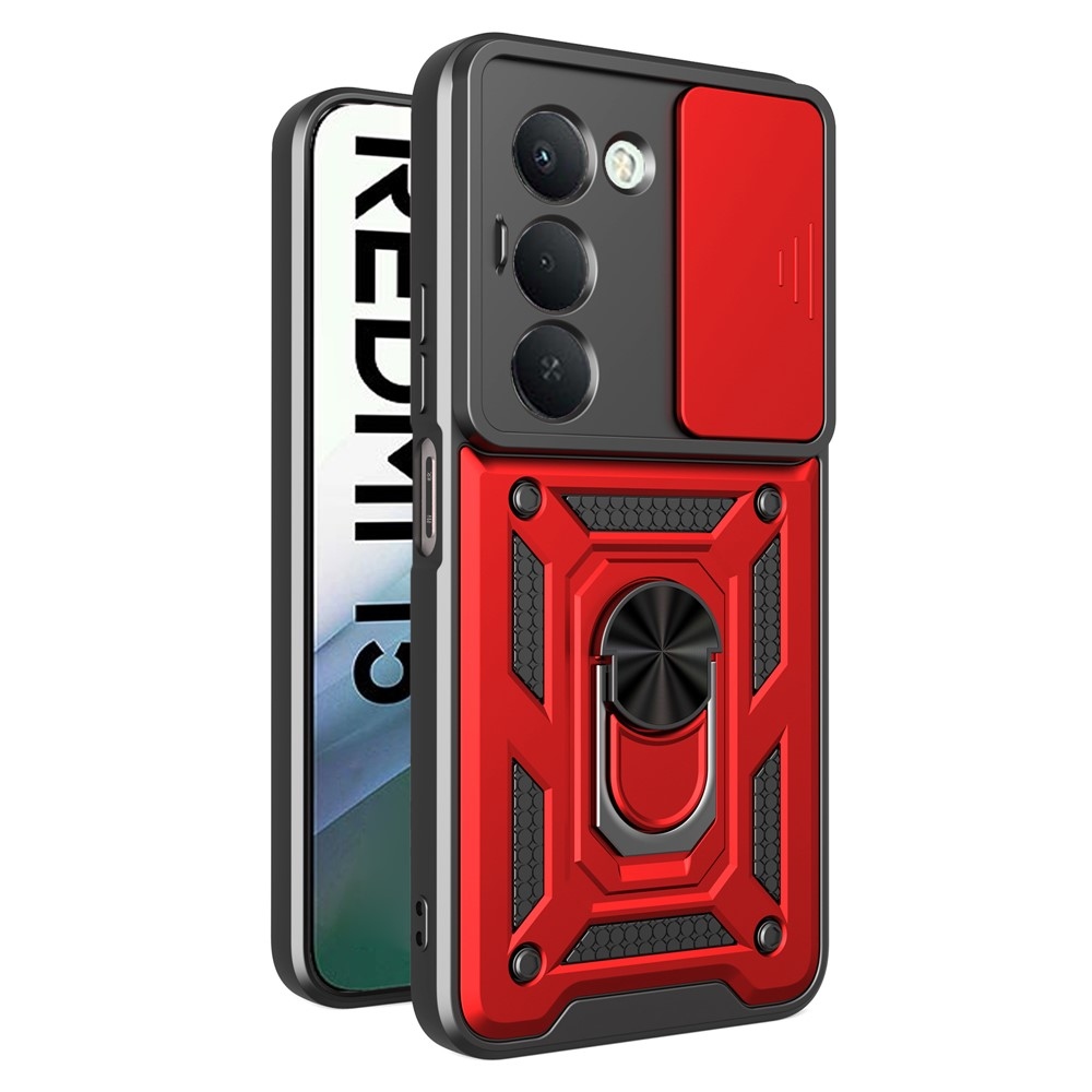Slide odolný kryt na Xiaomi Redmi 15 4G (171mm) - červený