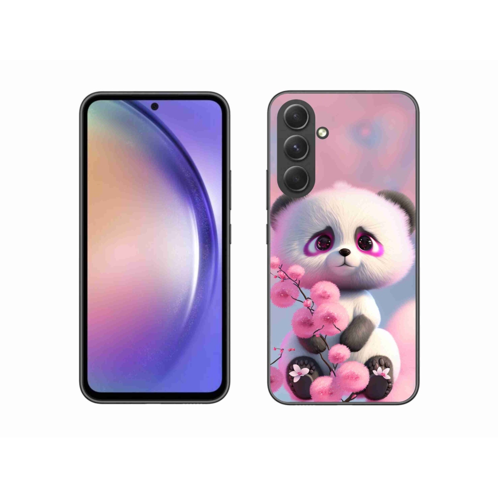 Gélový kryt mmCase na Samsung Galaxy A54 5G - roztomilá panda 1