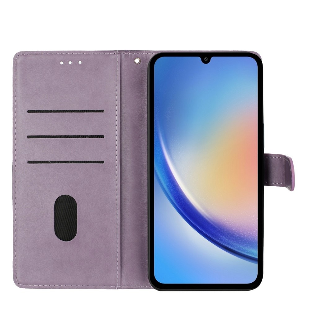 Floralis knižkové púzdro na Xiaomi 15T - fialové