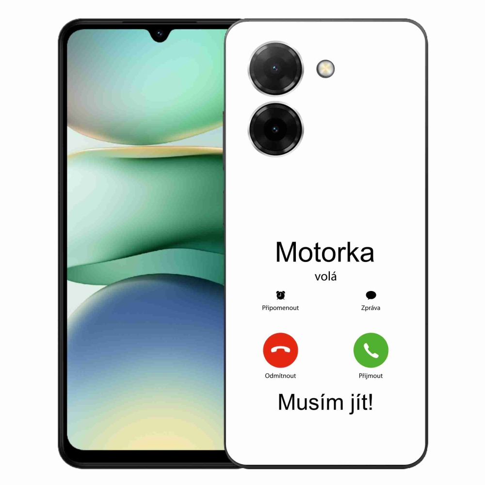 Gélový kryt mmCase na Xiaomi Redmi A5 - motorka volá biele pozadie