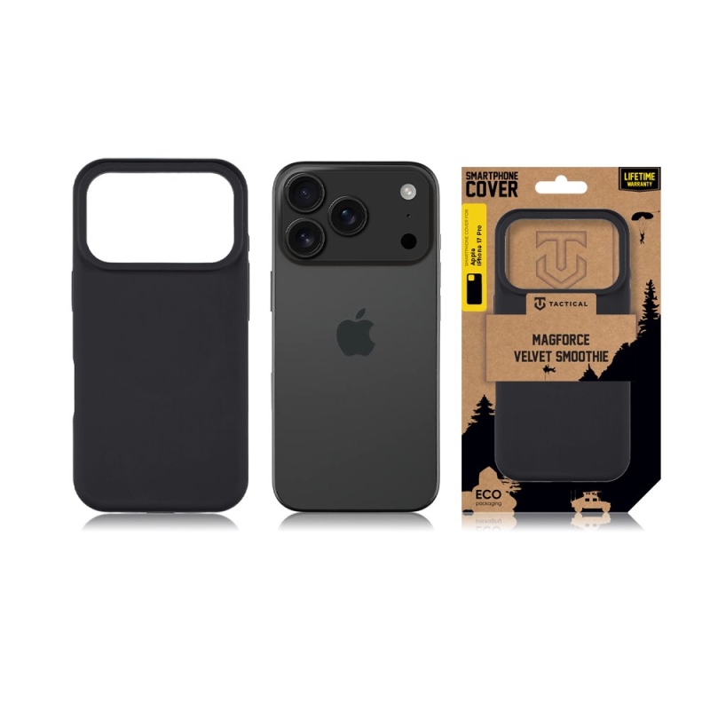 Taktický kryt MagForce Velvet Smoothie Cover pre Apple iPhone 17 Pro Asphalt