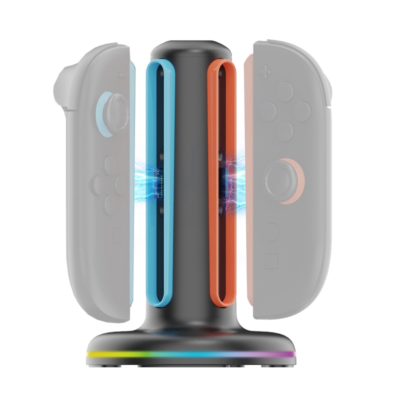 Nabíjacia stanica iPega SW2052 s RGB pre ovládače JoyCon Nintendo Switch 2 Black