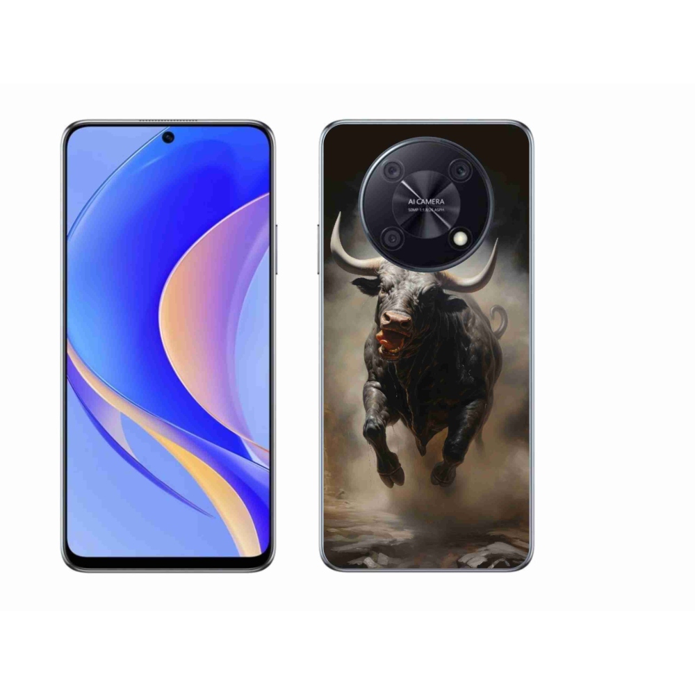 Gelový kryt mmCase na Huawei Nova Y90 - rozzuřený býk